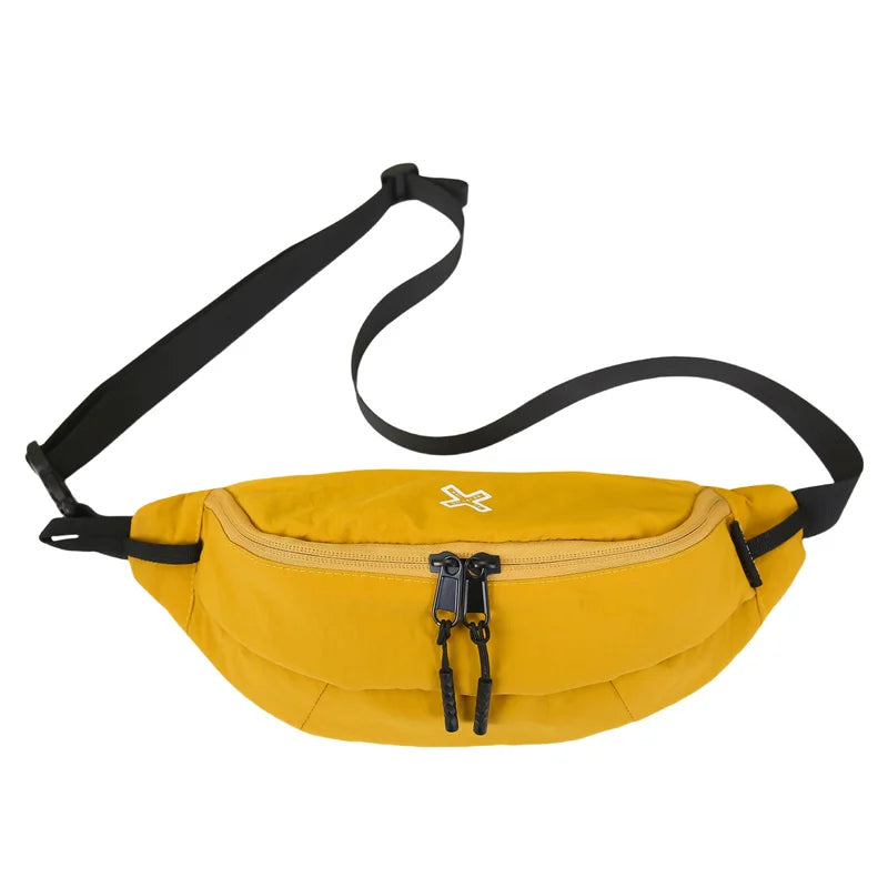 Casual Waterproof Chest Bags Large Capacity Crossbody Bags Korean Fashion Waist Bag Fanny Pack for Women Men's Travel Bag Banana