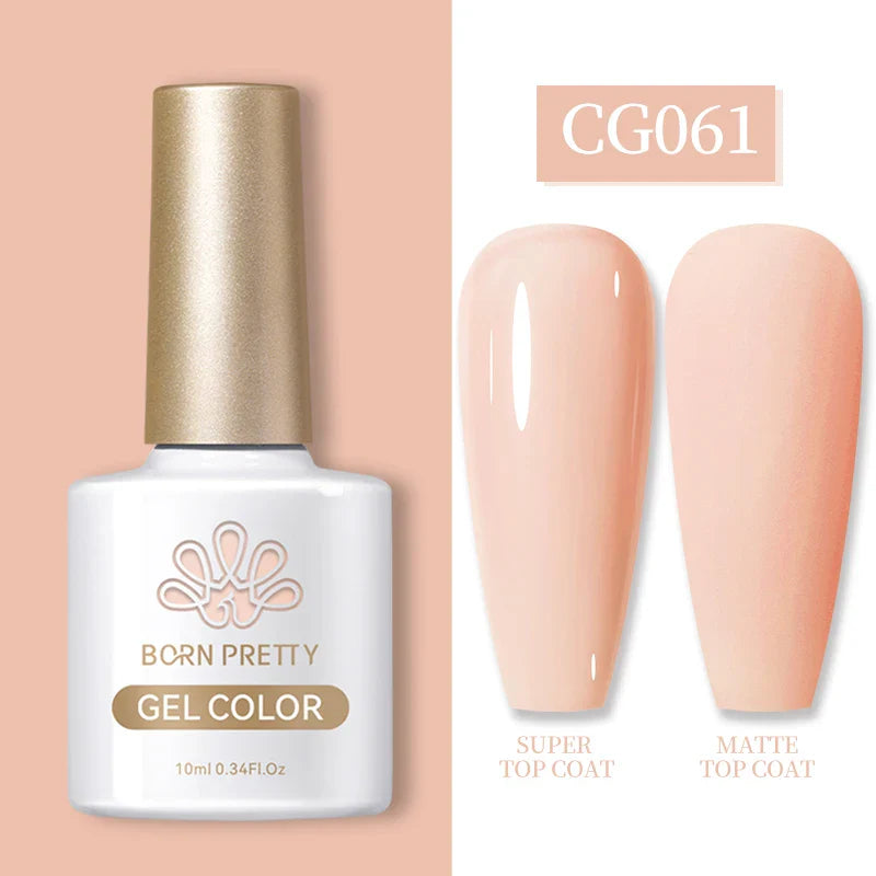 BORN PRETTY Fall Gel Nail Polish 10ml Orange Nude Brown Gel Nail Polish Halloween Nails Coral Orange Gel Varnish Manicure DIY