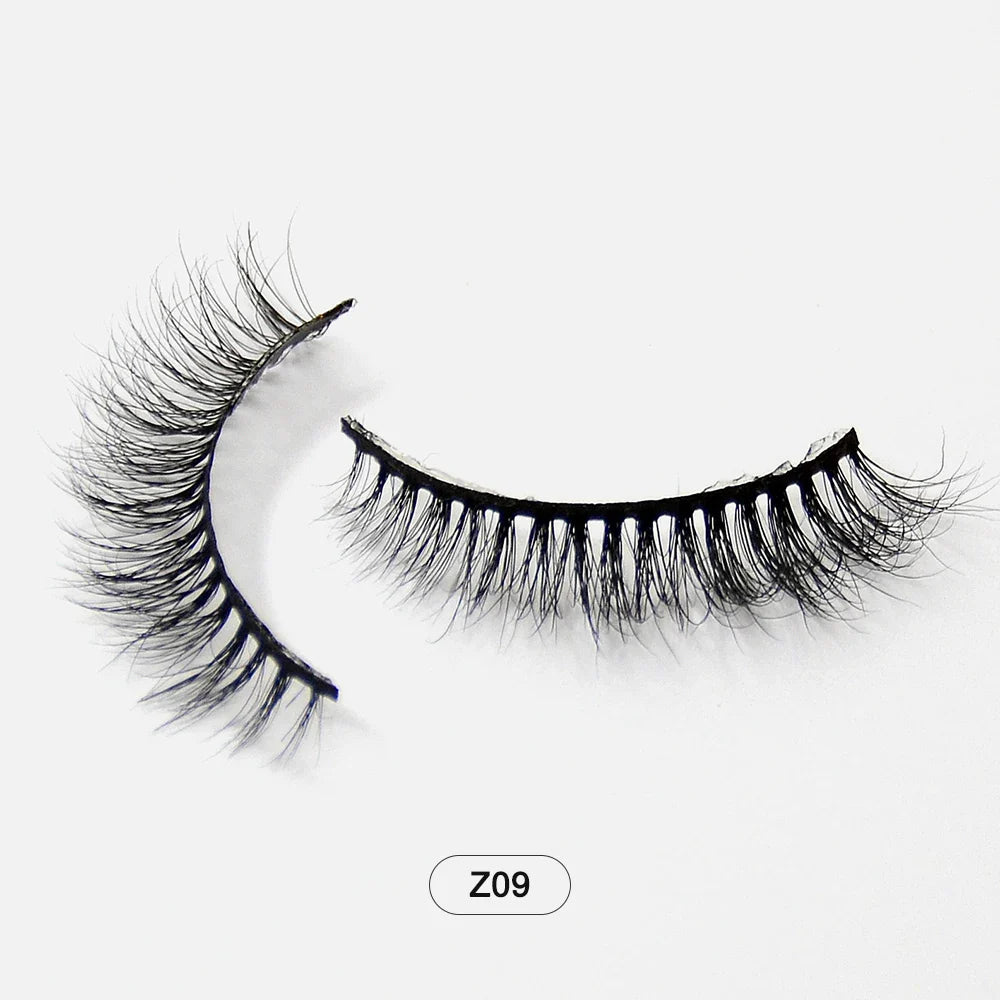 Dropshiping Makeup  Mink Lashes Fluffy Soft Full Fake Eyelashes Natural False Eyelashes Wispy Lash Extension