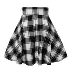 Black Checkered Women's Gothic Skirt Women Pleated Plaid Skirts Spring Autumn Girl Hip Hop Female Punk Goth Mini Skirt Clubwear