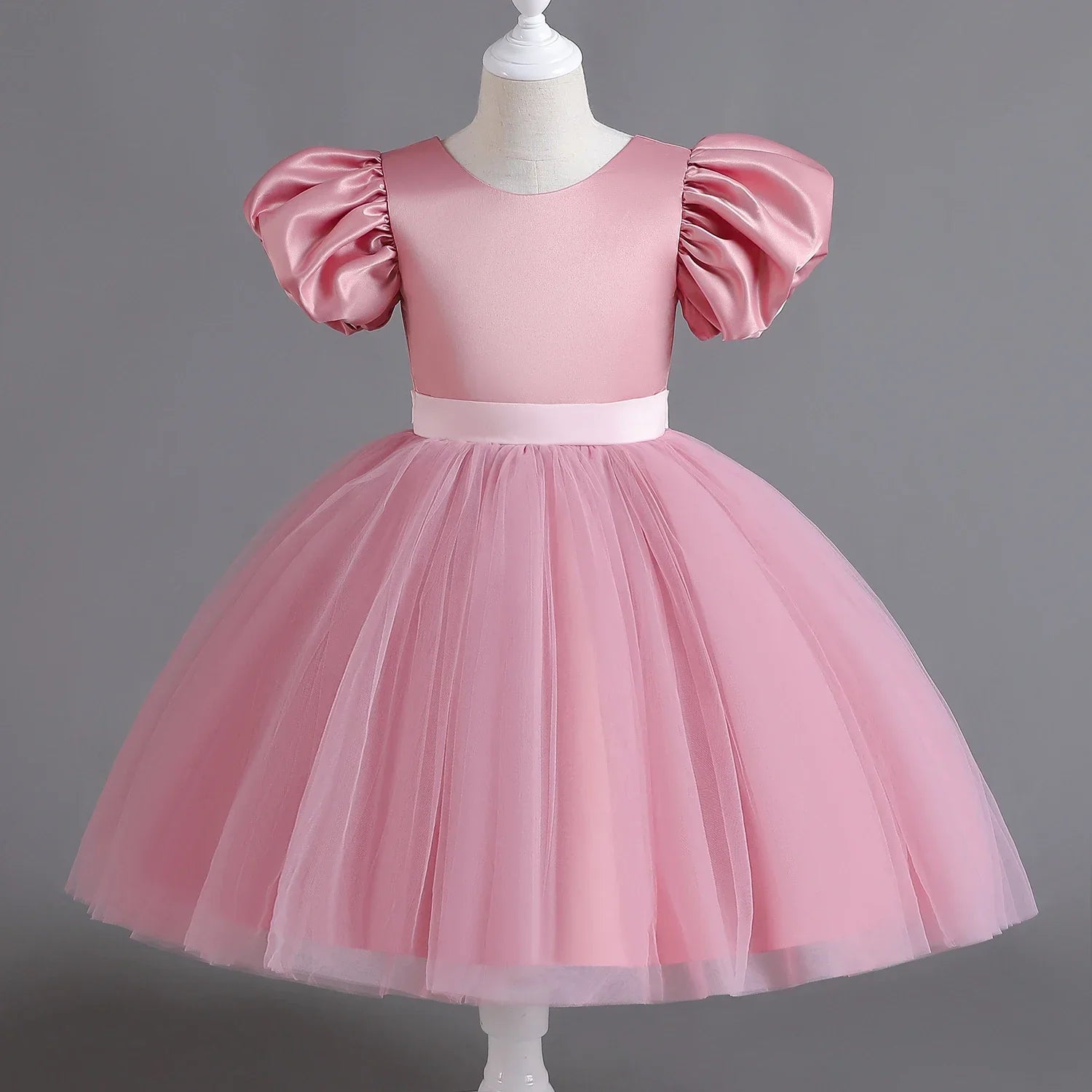 Elegant Girl Fluffy Dress Flower Baby Wedding Ceremony Costume Birthday Outfits White 1st Communion Tutu Gown Kids Gala Clothes