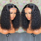 250% Density Short Bob Wig Human Hair 13x4 Lace Front Wigs Glueless Lace Frontal Wig Deep Wave Jerry Curly Wig For Black Women