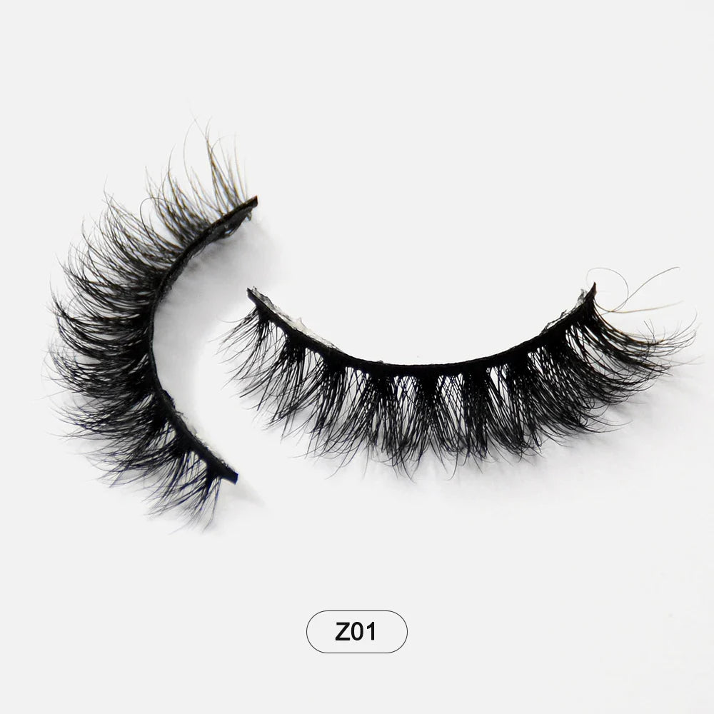 Dropshiping Makeup  Mink Lashes Fluffy Soft Full Fake Eyelashes Natural False Eyelashes Wispy Lash Extension