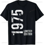 50th Birthday Gifts 1975 Party T-Shirt Women Men Clothing T Shirts Tops women clothing my body my choice