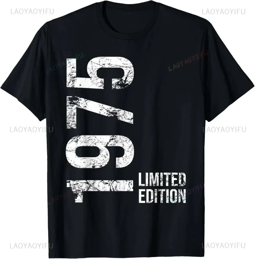 50th Birthday Gifts 1975 Party T-Shirt Women Men Clothing T Shirts Tops women clothing my body my choice