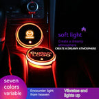 2PCS Car LED Water Cup Mat Drink Holder For Mazda MS Speed CX4 Atenza Axela MX5 CX7 CX5 CX9 RX8 CX30 Bt50