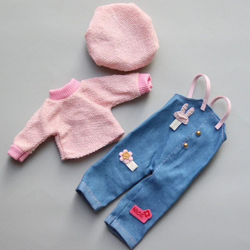 Cartoon Style Clothes Suit for 1/6 Bjd Doll Accesssories for 30cm Baby Doll Dress Up Toys for Children