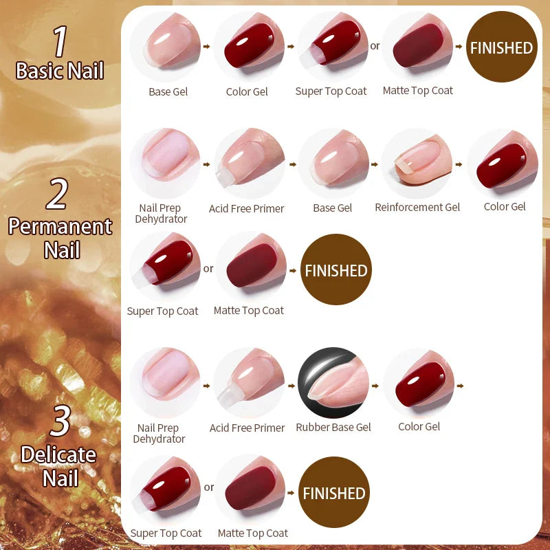BORN PRETTY Fall Gel Nail Polish 10ml Orange Nude Brown Gel Nail Polish Halloween Nails Coral Orange Gel Varnish Manicure DIY
