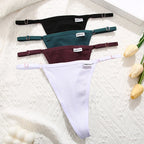 Cotton Sexy Thongs Adjustable Women's Panties Soft Panties Low Waist Seamless Thongs Woman Lingerie Tangas Mujer S-XL FINETOO