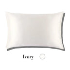 22 Momme 100% Natural Mulberry Silk Pillowcase With OEKO-TEX Front in Real Silk & Back in Lenzing Tencel Fabric,Silk Pillow Case