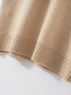 100% Cashmere Sweater Long Dress New Women High Turn-down Collar Pullover  Soft Cosy Autumn Winter Casual Solid Knitwear Dress