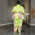 2 Piece Women Sets 2024 New Arrival Plus Size Autumn Winter Matching Two Pieces Sets Blazers Top Pants Suits Outfits Clothing