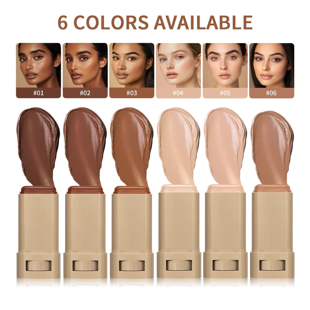 Beauty Balm Serum Boosted Skin Tint Foundation Stick Smooth Plumper Hight Coverage Travel Bronze Foundation Makeup
