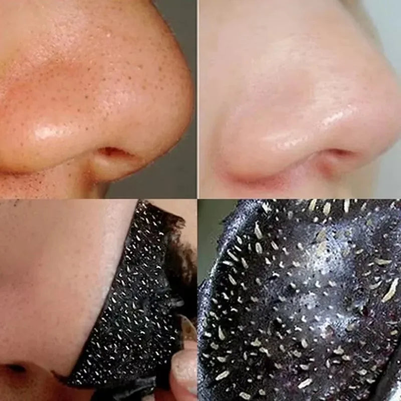Blackhead Remover Mask Bamboo Charcoal Shrink Pores Acne Black Head Removal Cream Nose Cleansing Black Peel Off Masks Skin Care