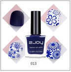 Black White Nail Art Stamping Polish 10ml 30 Colors Stamping Plates Polish Stamping Gel No Smudge Top Oil Colorful Nail Varnish