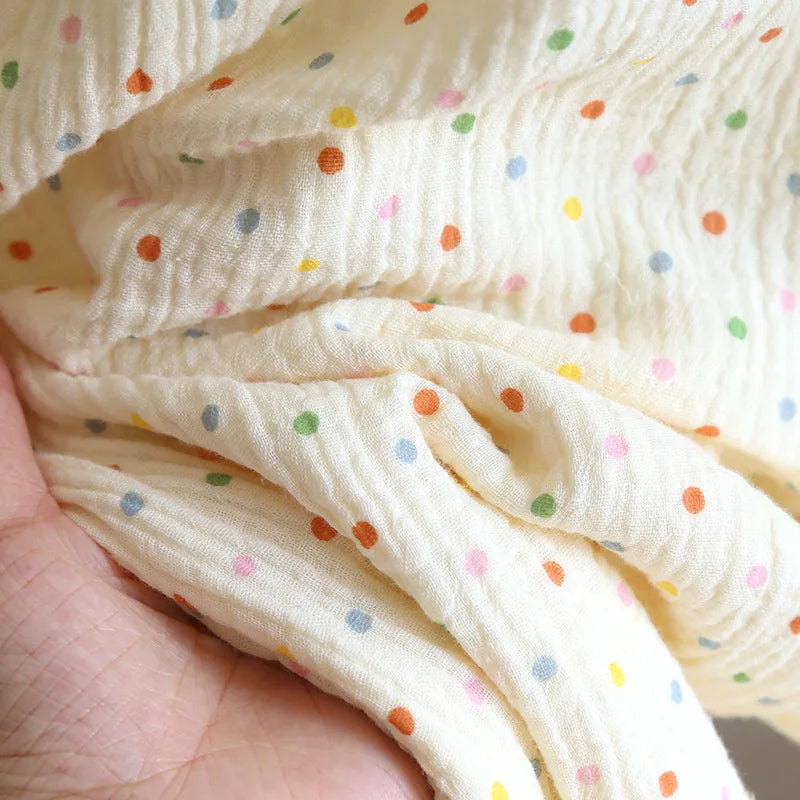 2025 New Summer Women's Pajama Set 100% Cotton Crepe Short Sleeve+Shorts+Pants 3-Piece Pajama Women's Cardigan Home Clothes