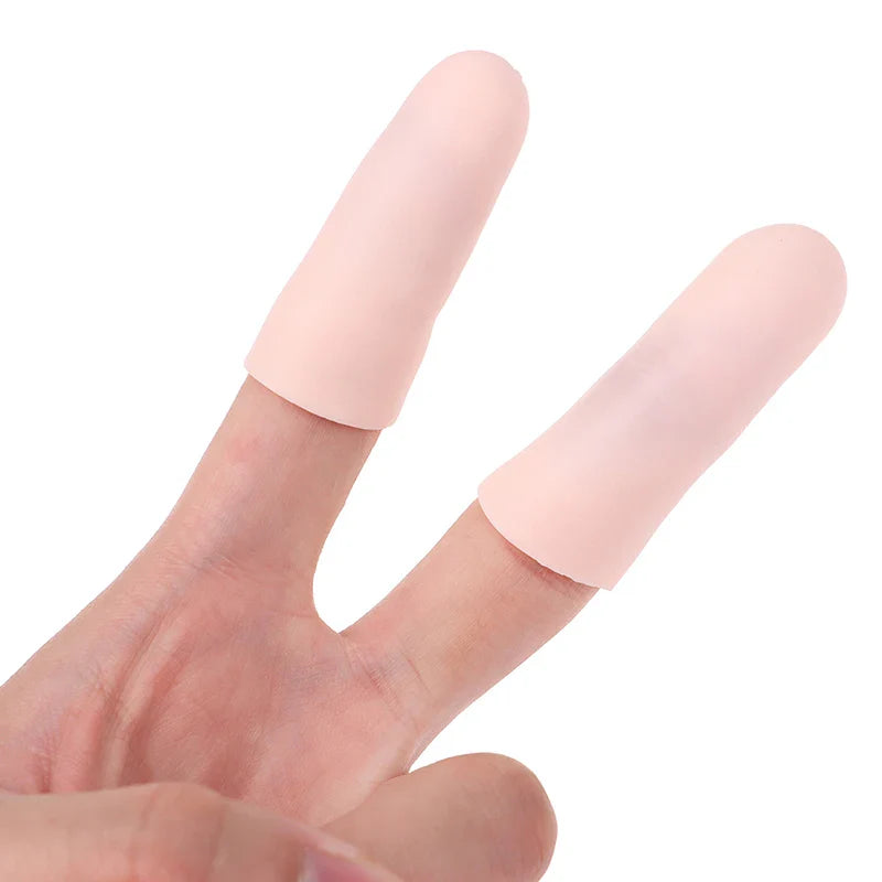 10 Pcs Silicone Finger Cot Gel Finger Protector Fingers Brace Support Gloves For Feneral toe / finger protection