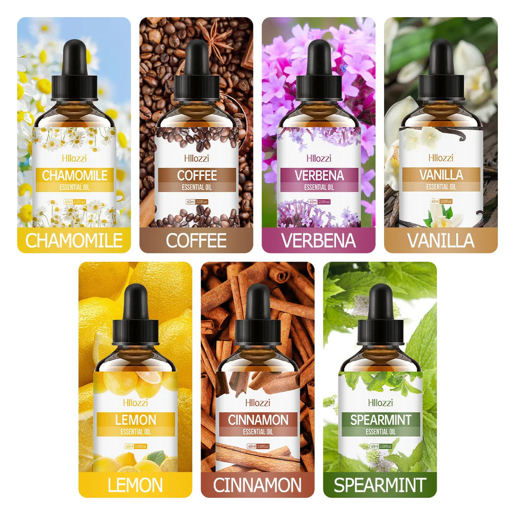 60ml Agarwood-Cedarwood-Vetiver-Pine Palm-Ocean-Sweet Tobacco-Black CastorAromatherapy Essential Oils Aromatherapy Essentia