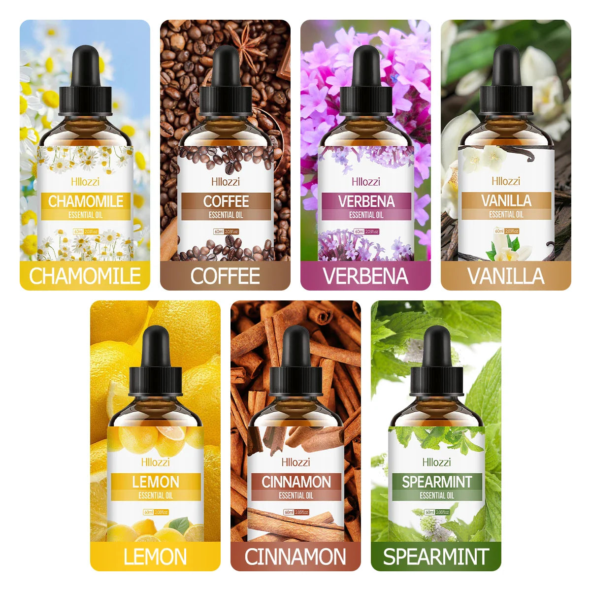 60ml Agarwood-Cedarwood-Vetiver-Pine Palm-Ocean-Sweet Tobacco-Black CastorAromatherapy Essential Oils Aromatherapy Essentia