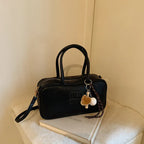 2025 new high-end luxury designer Boston handbag female niche retro fashion all-match pillow bag shoulder messenger bag trend