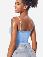 2025 Women Lace Tanks Top Spaghetti Strap Lace Square Neck Sleeveless Match Pants Soft Pullover Summer Camisole Women Clothes