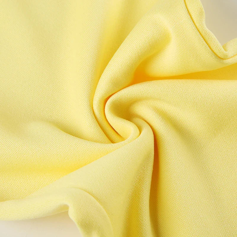 BIIKPIIK Drawstring Hooded Hoodie Suits Autumn Winter Solid Zipper Women Casual Pants Set Street Sporty Sweatshirt Two Piece Set