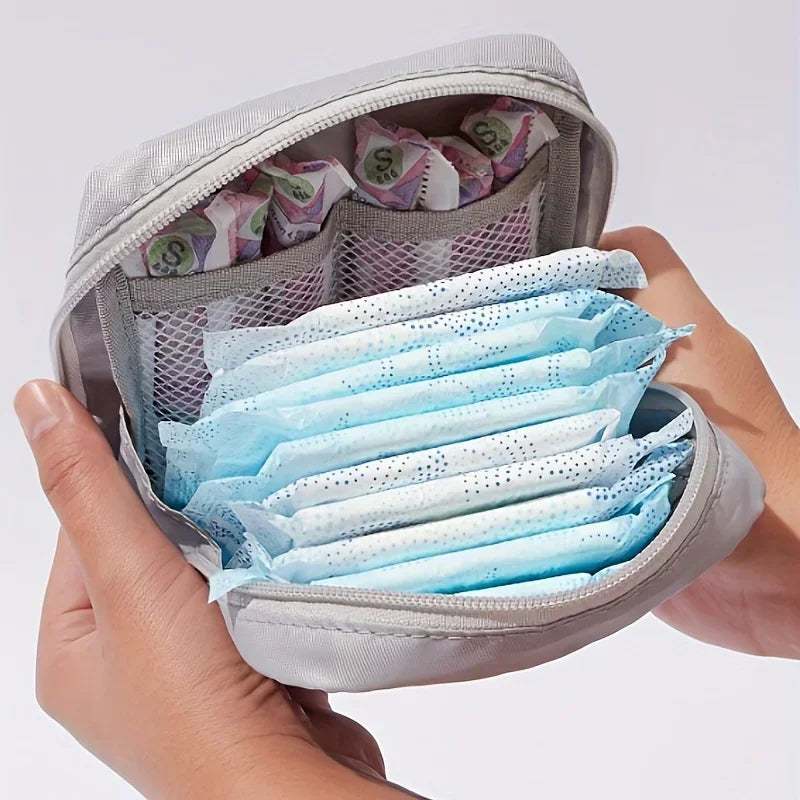 1pc Water-Resistant Feminine Product Pouch - Portable Period Kit Bag with Discreet Sanitary Napkin Storage, Menstrual Cup Pouch