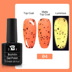 AWStorG15ml 2 IN 1 Crystal Top Coat Transparent Soak Off UV LED Nails Art Manicure Gel Nail Polish Varnishes Primer Function Gel