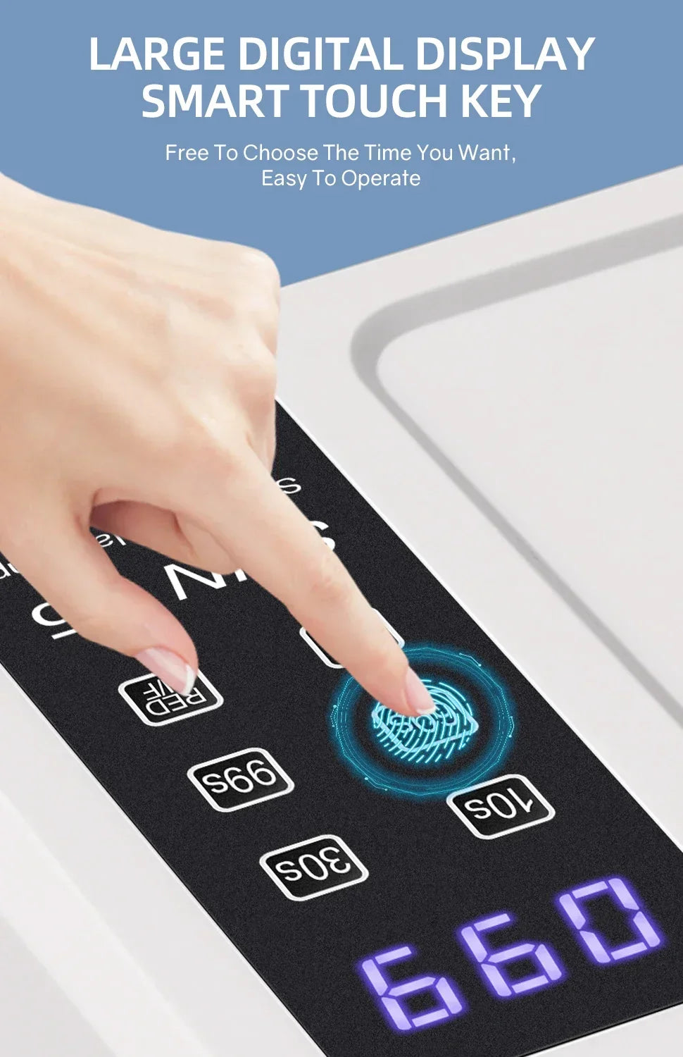 140 Beads Professional UV LED Nail Lamp For Nails 480W Fast Curing Gel Polish Lamp With LCD Display Screen Smart Sensor