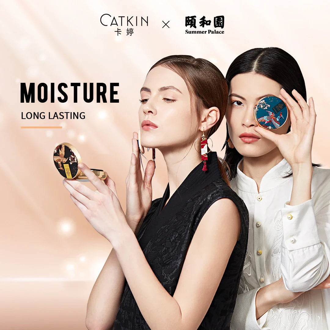 Catkin Phoenix Cushion Foundation Full Coverage, Sheer Satin Finish, Refill Included, Light Beige