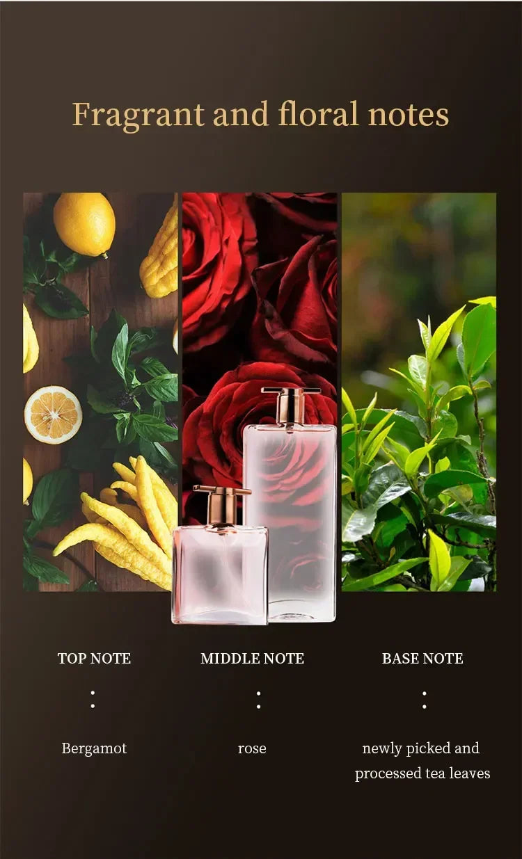 2025 Hot Sale 50ml Eau De Parfum Spray Sweet Fruit Floral Notes Long Lasting Energetic Romantic Idole Perfume for Women