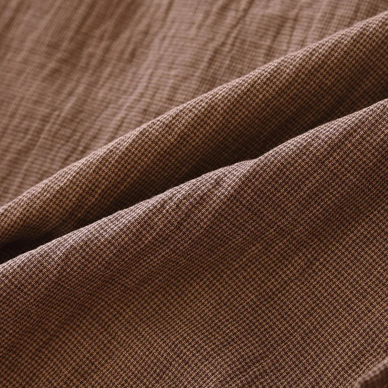 2025 New Spring Couple's Pajama Set 100% Cotton Long Sleeve Long Pants Two Piece Set for Men and Women's Home Furnishings