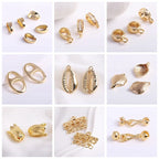 18K Gold Plated Split Rings Connecting Ring Brass Open Jump Rings Accessories For Jewelry DIY Jewelry Material Wholesale