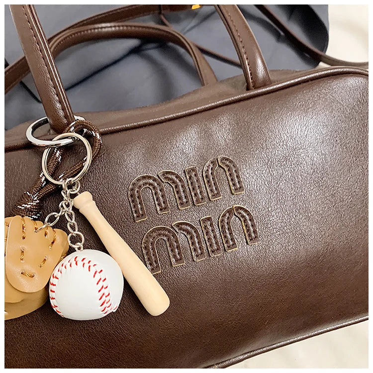 2025 new high-end luxury designer Boston handbag female niche retro fashion all-match pillow bag shoulder messenger bag trend