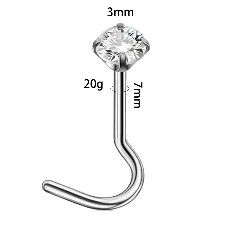 Dreamlee ASTM G23 Titanium Connector Chain For Nose Ring Hoop Clicker Cartilage Helix Body Piercing Jewelry Accessory