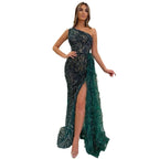 2025 New Women Sleeveless Sequin Long Evening Gown Elegant Bodycon Dress For Wedding Party Prom And Special Occasions