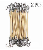 5/10/20 Pieces of Fashionable Double Hook Headband Rubber High Elasticity Design Headband Ponytail Headwear Women's Accessories