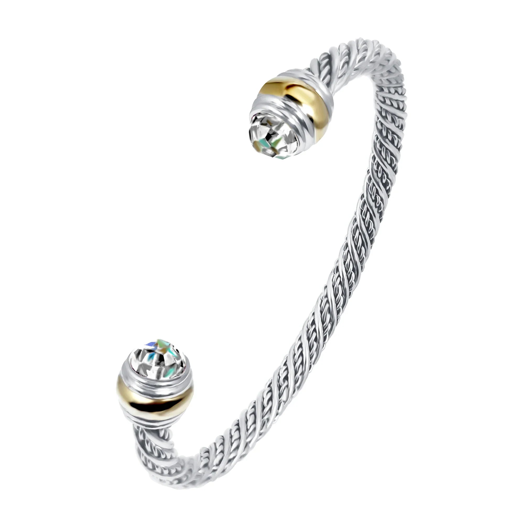 1PC Cable Bracelet for Women Gemstone Open Cuff Bracelet Bangle Bracelet Pearl Bracelet for Girls Best Gift for Women Friend