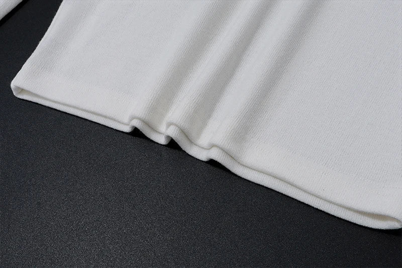 Candyhot Solid Elegant Off Shoulder Ribbed Crop Tops Autumn Fashion Casual Skinny Long Sleeve Camis Gentle Y2K Tight T-shirts