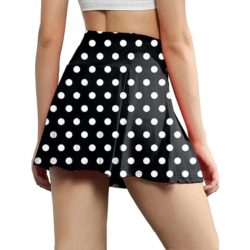 12 Colour Leopard Print Butt Lifting Skorts Casual Summer Workout High Waist Shorts Women's Clothing