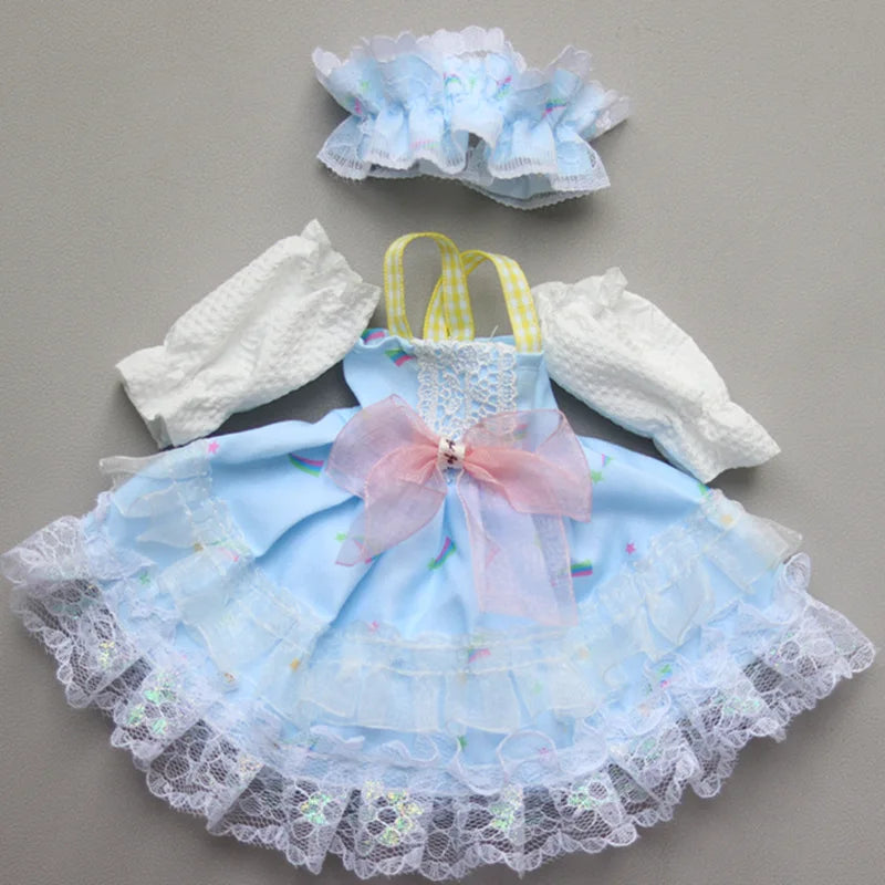 Cartoon Style Clothes Suit for 1/6 Bjd Doll Accesssories for 30cm Baby Doll Dress Up Toys for Children
