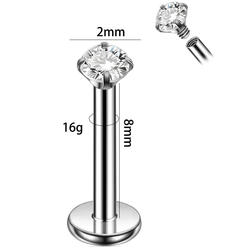 Dreamlee ASTM G23 Titanium Connector Chain For Nose Ring Hoop Clicker Cartilage Helix Body Piercing Jewelry Accessory