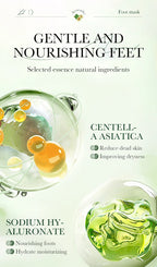 6 Pairs SADOER Fruits Foot Mask Moisturizing Foot Peeling Mask Exfoliating For Feet Spa Pedicure Exfoliant Feet Skin Care