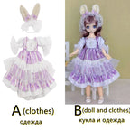 30cm Two-dimensional Doll Comic Face 1/6 Bjd Doll or Dress Up Clothes Children's Girl Birthday Gift Toys Kids Toys