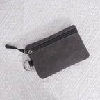 Canvas Mini Coin Wallet Bag Solid Color Zipper Key Bag Money Pocket Purse Women Men Small Card Holder Change Coin Purses