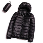 2024 Hooded Jackets Autumn Plus Size 7xl 6xl 5xl Fall Women's Lightweight Water-Resistant Packable Winter Warm Female Down Coats