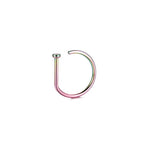 1/3/5Pcs 316L Stainless Steel Fake Piercing Nose Rings for Women Men, D-Shape Septum Nose Ring Clip On Nose Piercing Jewelry