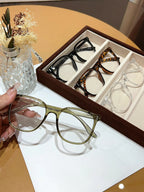 1Pc/3Pcs/4Pcs/6Pcs European and American Classic Popular Square Frame Glasses Set Men's and Women's Fashion Glasses