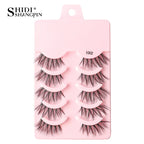 Half Fake Eyelashes 5/10 Half Lashes Soft Natural Cat Eye Lashes Makeup Tool Extension Fluffy Faux Cils maquiagem Half Lashes
