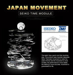 HANNAH MARTIN Brand Classic Women Quartz Watch 36mm Rose Gold Stainless Steel Mesh Strap Japanese Movement Girl Gift Wrist Watch